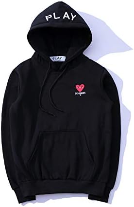 JW54store Comme des Garcons CDG Play Embroidery Winter Hoodie Sweatshirt for Men/Women