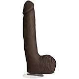 Doc Johnson Rob Piper - ULTRASKYN 10.5” Cock with Removable Vac-U-Lock Suction Cup - F-Machine Compatible Dildo - Black