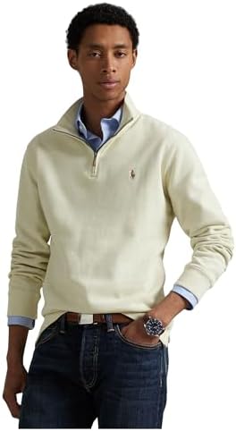 Polo Ralph Lauren Mens Classic Estate-Rib Quarter-Zip Pullover