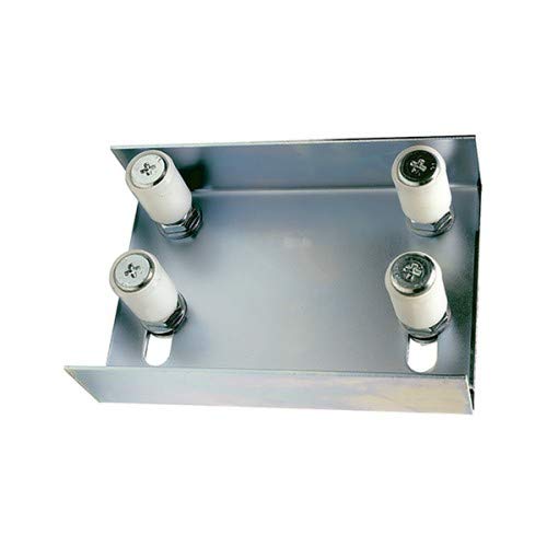 DOJA Barcelona Gate Roller Guide, Adjustable Floor Guide for Sliding Gate, - 4 Nylon Sliding Gate Rollers - Gate Guide Support Bracket with Nylon, Wheels for Automatic Electric Gate and Barn Hardware