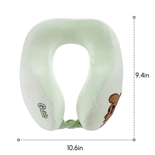 MINISO We Bare Bears Kids Travel Pillow, 100 Pure Memory Foam Neck