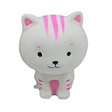 Slow Rising Squishies Jumbo, Sweet White Cat Scented Squeeze Easter Stress Relief Toy