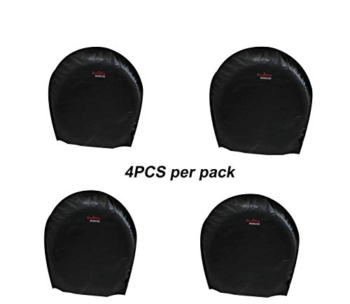 BroilPro Accessories Tire Cover Set of 4 Waterproof Sun Protectors for RV, Camper, Trailer, Truck Fits 27"-29" Tire Diameter