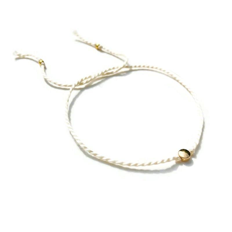 Handmade Cream Rakhi/Rakhri for Brother – Beaded Thread Bracelet | Traditional Raksha Bandhan Gift