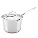 Anolon 77448 Nouvelle Stainless Steel Sauce Pan/Saucepan with Straining and Lid, 3.5 Quart, Silver