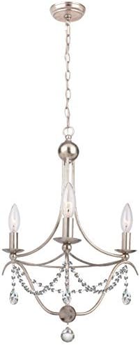 Gold Coast Lighting Draped 3-Light Antique Silver Chandelier by Gold Coast Lighting