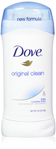 Dove Antiperspirant Deodorant Original Clean 2.6 oz, Twin Pack (Pack of 2)