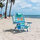 Rio Tommy Bahama Backpack Chair Ocean Stripes with Surf Boards