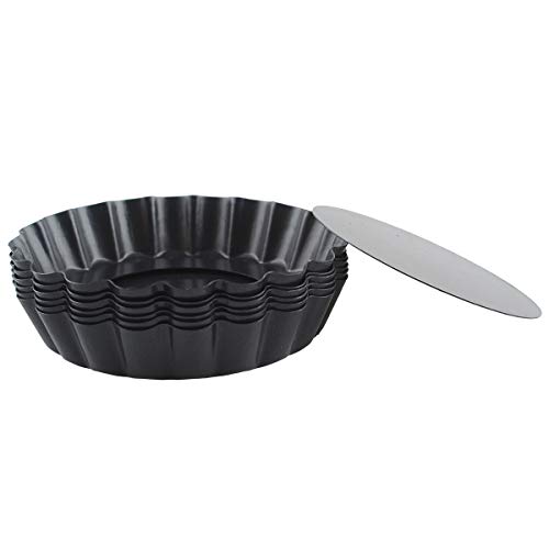 image for Kitchenwarehouse Non stick 4 Inch Quiche Pans Removable Bottom Mini Ta