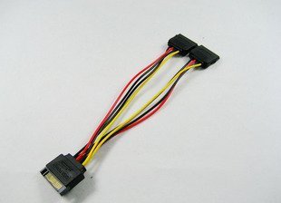 6in SATA Power Y Splitter Cable Adapter - M/F