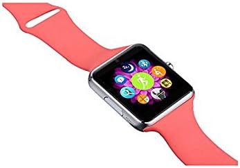 Surmos Q7S Smart bluetooth watch Support Phone Call SMS Music Player Pedometer Camera GPS Gprs Push Message Smartphone Watch (Red)