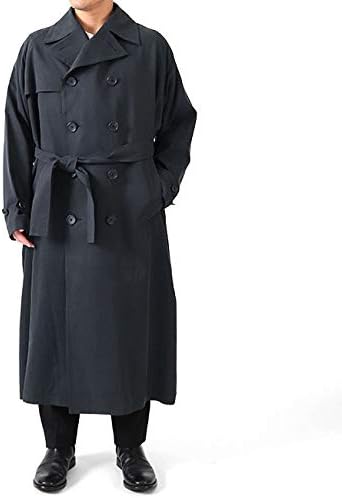 Amazon Co Jp Rainmaker レインメーカー オーバーサイズ トレンチコート Rm211 001 メンズ Free Black 服 ファッション小物