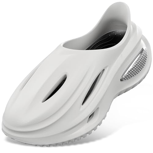 Arch Support Clogs Men Women Closed Toe EVA Non-Slip Pearl White M7/W8.5 at Amazon
