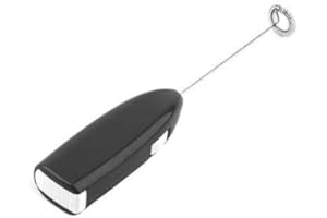Handheld Milk Frother Wand Battery Operated Coffee Frother and Foam Maker with Steel Whisk Durability