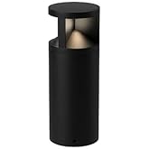 Kuzco Lighting Glen 17" Exterior Bollard | Black Finish | Clear Glass | Modern LED Outdoor Path Light | Made of Aluminum | 6.