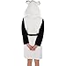 Emolly Fashion Panda Bathrobe with Hood Soft and Warm Robe for Women with Pockets