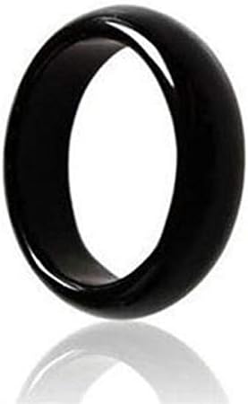 WEIC Elegant Artificial Jade Ring Brazilian Colorful Agate Grade Thumb Ring Fashion Crystal Finger Rings
