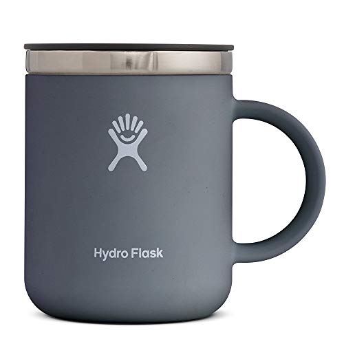 Hydro Flask 12 oz Travel Coffee Mug - Stainless Steel & Vacuum Insulated - Press-In Lid - Stone