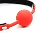 Open Breathable Mouth Ball and Leather Blindfold Eye Mask Black
