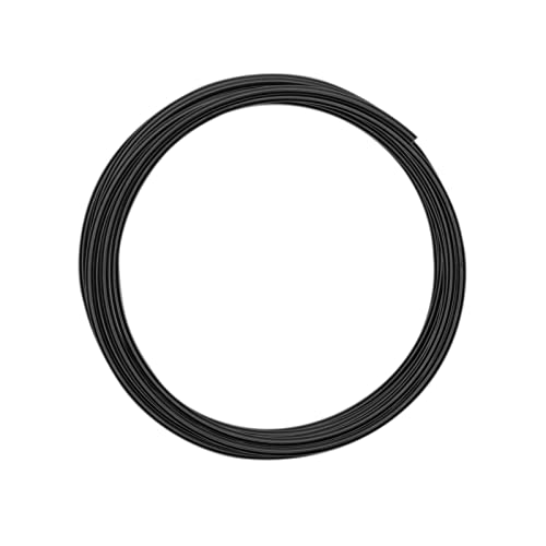 Vaessen Creative Aluminium Craft Wire 9.8 ft (3 m) x 0.12 (3 mm) Black - Flexible Metallic Wire for Crafting, Flower Arranging, Jewellery Making and Modelling