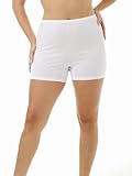 Underworks Womens 100% Cotton Cuff Leg 4-inch Inseam Bloomers 3-Pack
