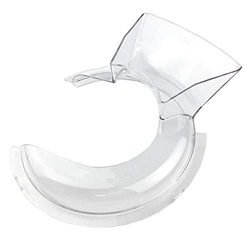 Pouring Shield for KitchenAid 4.5-5QT Mixer Bowl (Only Stainless Steel), Kitchenaid Splatter Guard,KN1PS Clear Safety Pouring Shield, Fits KitchenAid Tilt-Head Stand Mixers, as Kitchen aid Attachments