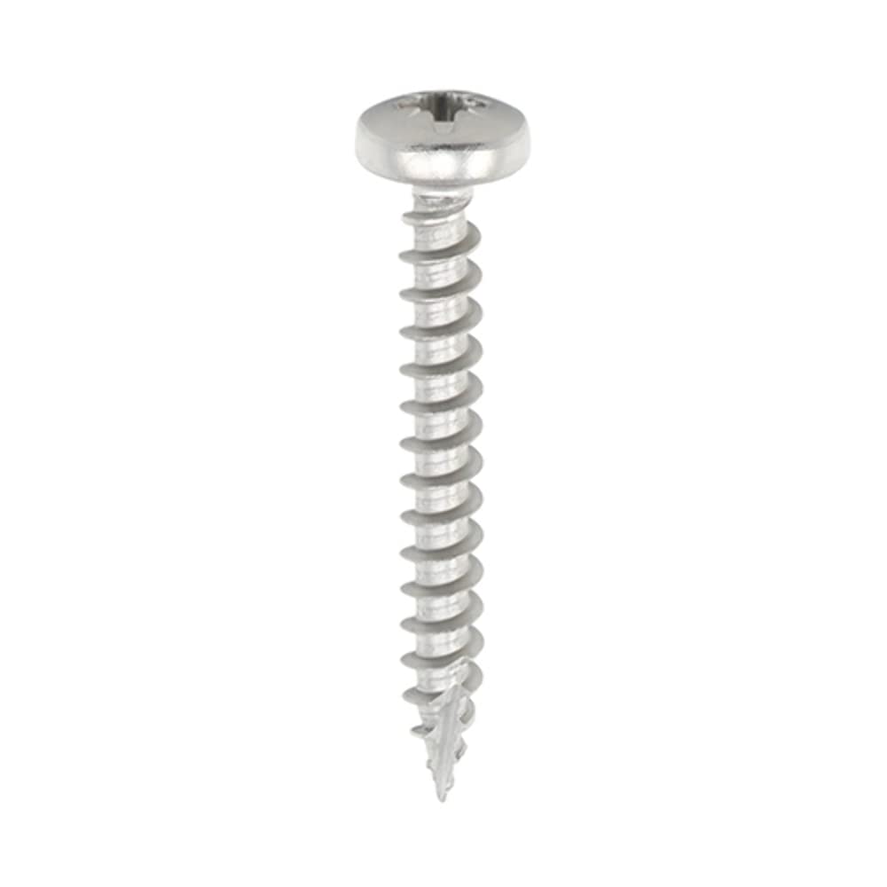 TIMCO Classic Multi-Purpose Pan Head - 5.0 x 50 - A2 Stainless Steel Woodscrews - Box of 200