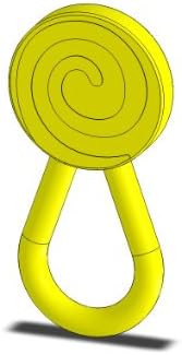 Chewy Sitxx Chew Lolli Swirl Oral Motor Tubes Lemon Flavor