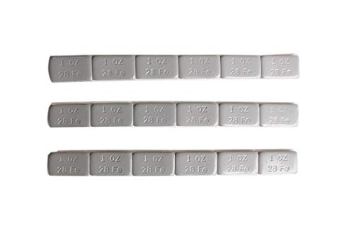 Accretion 1 Oz, Grey Wheel Weights (Lead Free). USA Made White Tape Backing. Corrosion Resistance, Low Profile. 90 Oz Total, 5.6 Lbs(90 Pcs) - Thumbnail 5