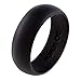 Honor Eternity Ring Men Silicone Ring Premium Grade Wedding-Bands for Active Men, Athletes, Comfortable Fit & Skin Safe (Jet Black, 10.5)
