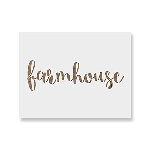 Farmhouse Stencil Template for Walls and Crafts - Reusable Stencils for Painting in Small & Large Sizes