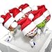 Mini 3 Inch Craft Santa Gnome Hats - 6 Count