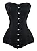 Charmian Women's 26 Steel Boned Cotton Long Torso Hourglass Body Shaper Corset