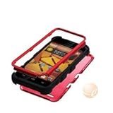 MYBAT Titanium Red/Black TUFF Hybrid Phone Protector Cover compatible with ZTE N9510 (Warp 4G)