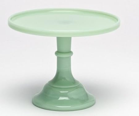 Amazon Com 9 Jade Green Milk Glass Cake Stand Plate Bakers Quality Cake Stands 9 jade green milk glass cake stand plate bakers quality