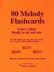Melody Flashcards - Set Of 80
