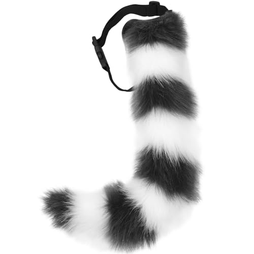 Fluffy Tail: Zbr Wh/Bk