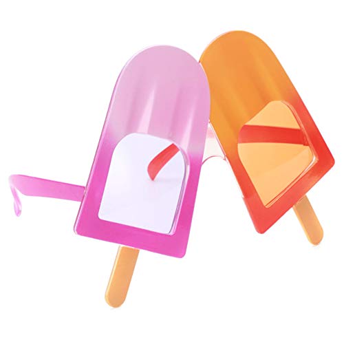 Ocean Line Ice Cream Sunglasses – Party Favors, Novelty Shades, Party Toys, Funny Costume Accessories for Kids & Adults (Popsicle)