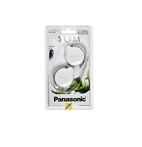 Panasonic RPHS46EW WHITE Slim Headphones Clip Type Earphones RP-HS46