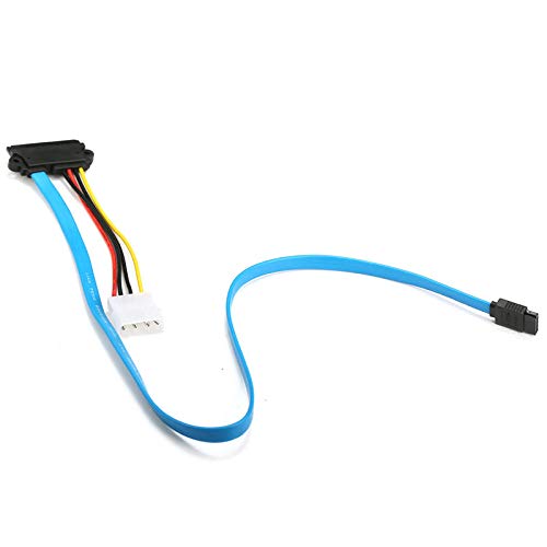 About 70cm Hard Drive Adapter Cord Cable SAS Serial Attached SCSI SFF-8482 to SATA HDD Hard Drive Adapter Cord Cable Blue Color