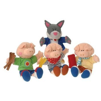 The Three Little Pigs Classic Storybook Puppet Set