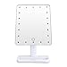 Ovonni L207 20 LEDs Touch Screen Makeup Mirror Adjustable LED Tabletop Countertop Lighted Make-up Cosmetic Vanity Mirror (Batteries Included), White