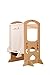 Little Partners Learn N’ Share Easel, Art and Education Add-on Attachment for The Learning Tower (Improved) (Soft White)