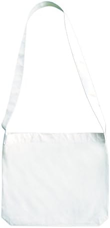 Green Earth Bags 3 Pack Natural Cotton Cross Body Canvas Reusable Grocery Tote Bags, 15.5" x 14.5"
