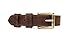 Ellie Dog Wear - Luxury 100% Full Grain Leather Dog Collar with Saddle Leather Wax Coating & Brass Plated Parts - Size Large Dog Collar - Premium Dog Collars & Accessories (L)