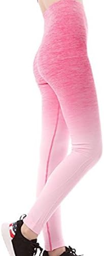 Prolific Health Fitness Power Flex Yoga Pants Leggings - All Colors - XS - XL (Large, LightPink)