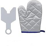 Rluii Garment Steamer Ironing Glove Mitt/Anti Steam Heat Resistant Gloves/Protective Ironing Glove/Ironing Board Hand-Held Ironing Board for Ironing Collar/Cuff/Handheld Clothes Steamer Accessories