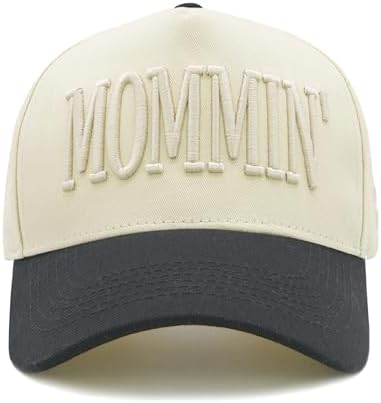 Women's Mommin Trucker Hat for Mom, Mom Baseball Cap, Embroidered