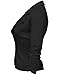 Luna Flower Women's 3/4 Shirring Sleeve One Button Comfortable Blazer (GBLW007)