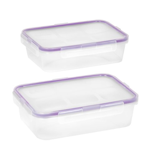 Snapware 2-Pack Airtight 4.5-Cup Rectangle Containers, Plastic